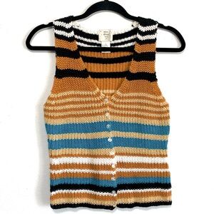 One Step Up Vintage Crochet Tank Top